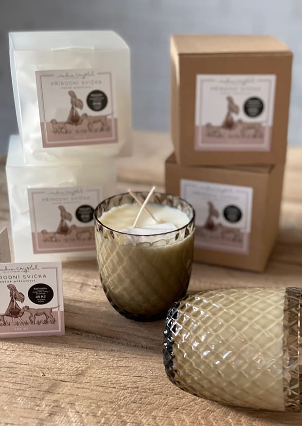Přírodní svíčka Crystalka "Věčné přátelství" - Obrázek 7