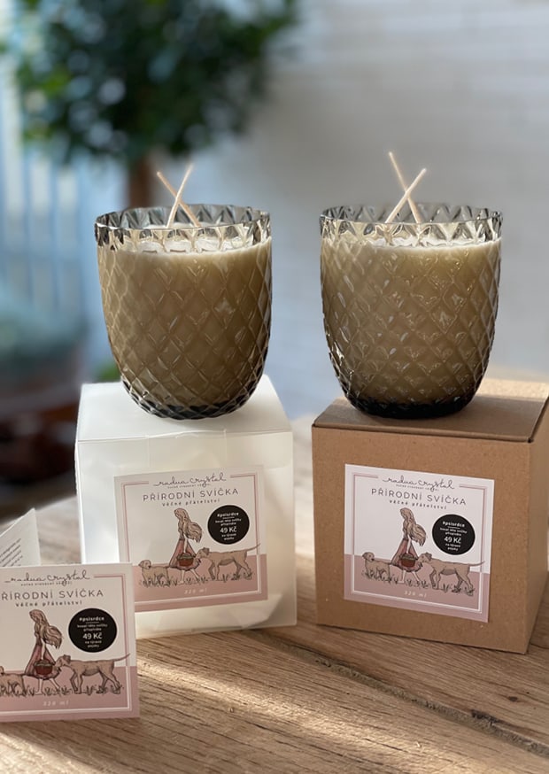 Přírodní svíčka Crystalka "Věčné přátelství" - Obrázek 9