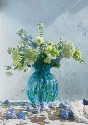 Křišťálová váza "Maria" tyrkys