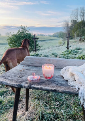 Dózička "Marie" v růžovém křišťálu