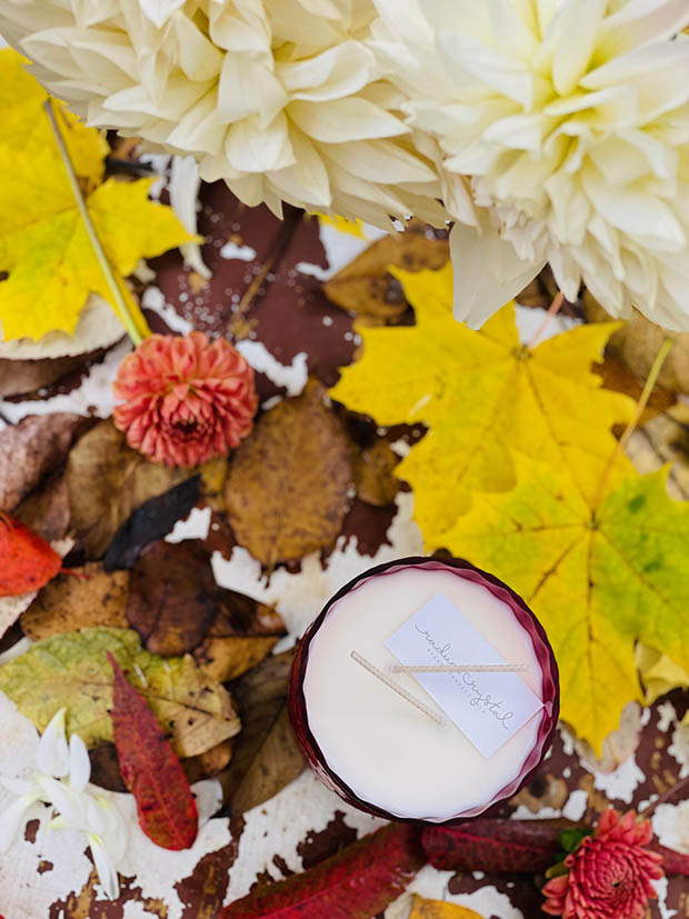 Přírodní svíčka v křišťálu GRANÁT “Crystalka” - Obrázek 18