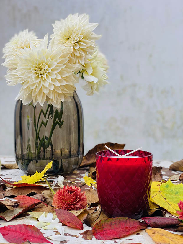 Přírodní svíčka v křišťálu GRANÁT “Crystalka” - Obrázek 10