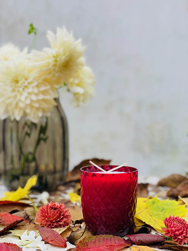 Přírodní svíčka v křišťálu GRANÁT “Crystalka” - Obrázek 17