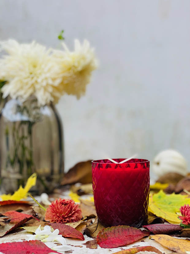 Přírodní svíčka v křišťálu GRANÁT “Crystalka” - Obrázek 13