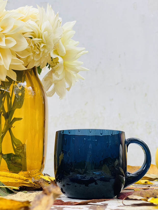 Hrneček Slza v kouřově modrém křišťálu - Obrázek 8