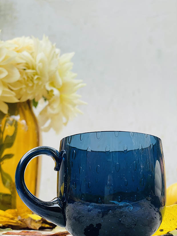 Hrneček Slza v kouřově modrém křišťálu - Obrázek 5