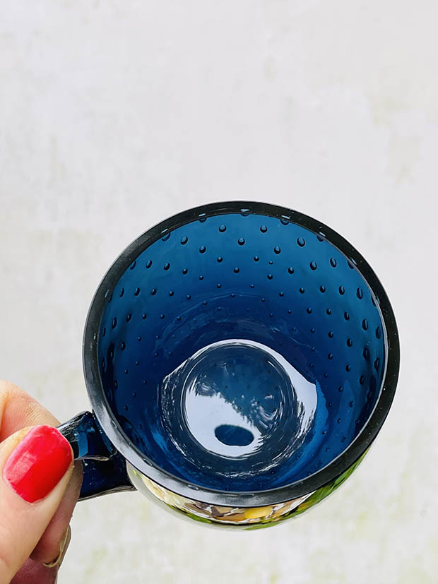 Hrneček Slza v kouřově modrém křišťálu - Obrázek 6