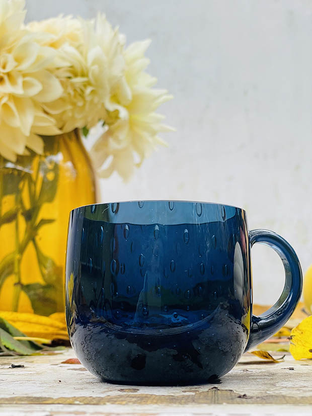 Hrneček Slza v kouřově modrém křišťálu - Obrázek 4