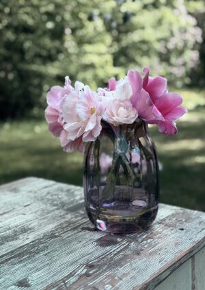 Křišťálová váza "Mařenka" šeříková