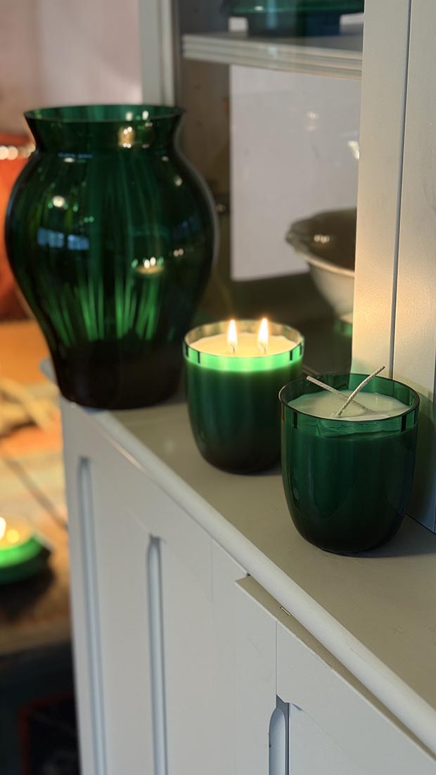 Přírodní svíčka v křišťálu SMARAGD "Marie" - Obrázek 9