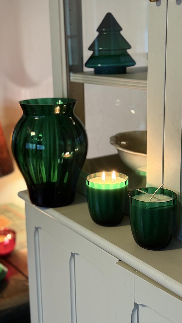 Přírodní svíčka v křišťálu SMARAGD "Marie" - Obrázek 7