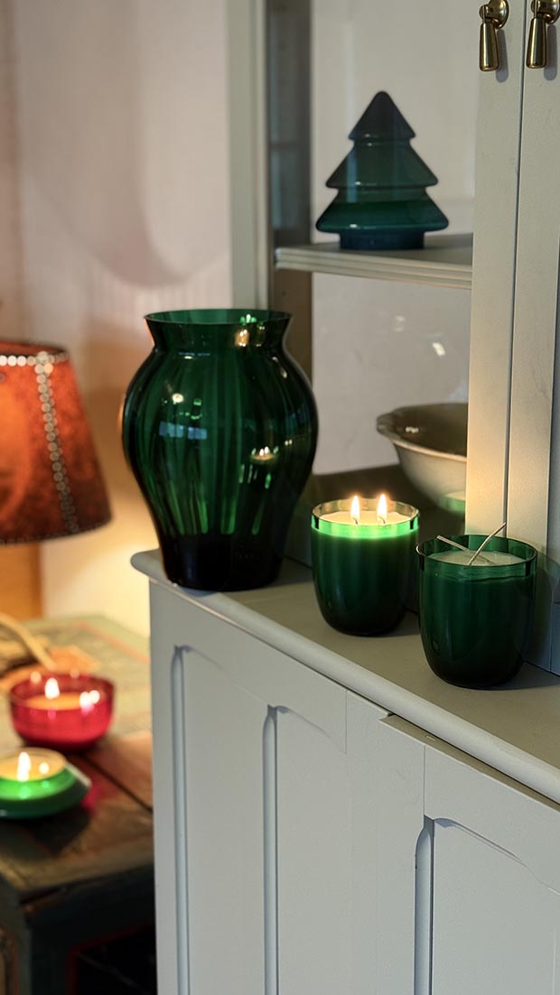 Přírodní svíčka v křišťálu SMARAGD "Marie" - Obrázek 6