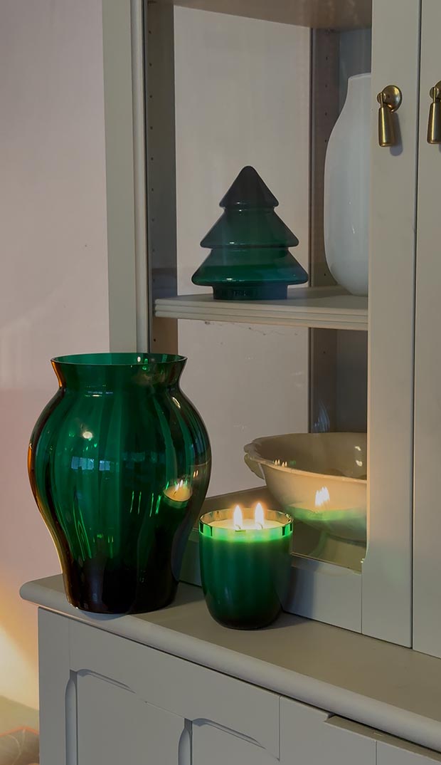 Přírodní svíčka v křišťálu SMARAGD "Marie" - Obrázek 5