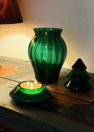 Křišťálová váza "Antonie" smaragdová