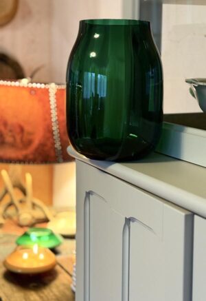 Křišťálová váza "Mařenka"  smaragdová