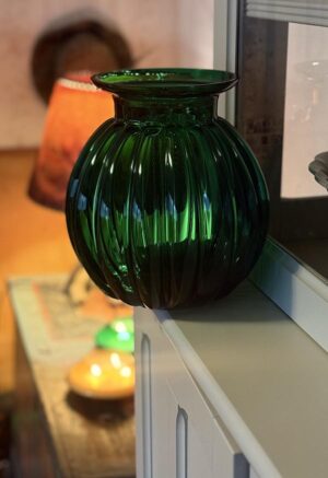 Křišťálová váza "Maria" smaragdová