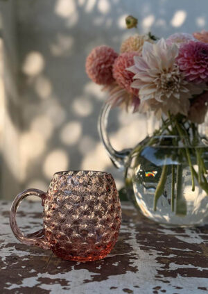 Půllitr "Puntík" růžový